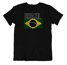 Flag Men T-Shirt Brazil Fashion Country Souvenir Gift Tee Pride logo 2024 - buy cheap