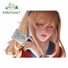 Earlfamily-adesivo de 13cm x 9.5cm para kakegurui, adesivo em vinil, à prova d'água, para decoração de veículos, geladeira e desenhos animados 2024 - compre barato