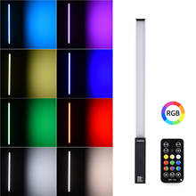 Andoer-vara de luz rgb portátil com led, 10w, 9 cores, recarregável, cri95 + 3200k-5600k, fotografia, 12 níveis de brilho ajustável 2024 - compre barato