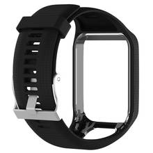 Substituição silicone pulseira de pulso para tomtom runner 2 3 faísca 3 aventureiro golfista 2 faísca cardio gps esporte pulseira inteligente 2024 - compre barato