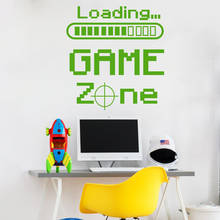 Game Zone Wall Decal Playroom Decor Game Gamer Wall Stickers for Boy Room Vinyl Game Room Game Zone Decoration Wallpaper X386 2024 - buy cheap