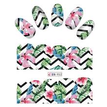 KADS 1PC Nail Sticker Summer Flower Series wraps slider decals Nail Art Water Transfer Decal Stickers for Nails Accessories 2024 - buy cheap