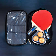 Table Tennis Racket Set 2 Ping Pong Paddles and 3 Ping Pong Balls Long Short Handle Ping Pong Paddle Racquet with Carry Bag 2024 - buy cheap