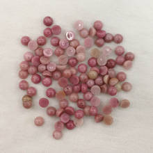 Wholesale 4mm fashion hight quality natural Rhodochrosite round cab cabochon beads for jewelry making free shipping 50pcs/lot 2024 - buy cheap