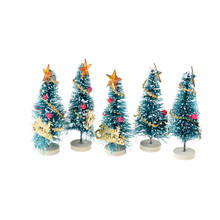 Pequenos pinheiros decoração de natal mini neve decoração da árvore de natal decorações de natal para casa suprimentos 1 pçs 2024 - compre barato