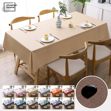 Mantel redondo de Color sólido para mesa, mantel de PVC, accesorios de decoración de mesa de Pascua, impermeable 2024 - compra barato