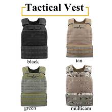 Military Tactical Vest Men Airsoft Paintball Camouflage Molle Hunting Vest Assault Outdoor CS Shooting Vests 2024 - buy cheap