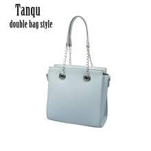2020 Tanqu New O bag Double Style bag With Short Chain With Metal Plating Screw Handles For PU Leather Obag Waterproof Women Bag 2024 - buy cheap