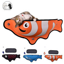 Fish Shape Window Cat Hammock Bed Beautiful Firm Pod Lounger Suction Cups Warm Cute Bed Pet Cat Soft and Comfortable Rest House 2024 - buy cheap