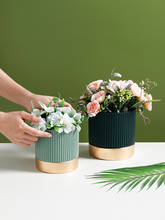 1pc New Ceramic Cement Flower Pot Succulent Decoration Desktop Mini Flowerpot Home Decor Plant Pot With Hole 2024 - buy cheap