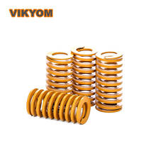 Spiral Stamping Compression Die Spring InnerxOuter Diameter 10mmx5mm Lightest Load Yellow Alloy Steel Mould Coil Spring 2024 - buy cheap