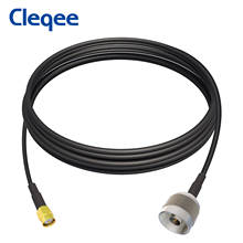 Cleqee n-tipo macho para sma baixa perda coaxial rg58 cabo de extensão fio para 3g-5g/lte/ADS-B/ham/gps/wifi/rf rádio para antena 2024 - compre barato