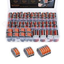 100pcs Universal Electrical Wire Connector Spring Push-in Terminal Block Fast Wiring Cable Connector For Cable Connection 2024 - buy cheap