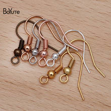 BoYuTe (1000 Pieces/Lot) Metal Brass Ear Hook Earring Hooks Diy Handmade Jewelry Accessories Parts Wholesale 2024 - buy cheap