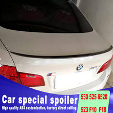 For BMW 530 525li 520 523 F10 F18 2012 to 2015 high quality ABS material spoiler rear trunk wing rear spoiler by primer or DIY 2024 - buy cheap