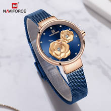 Top Luxury Brand NAVIFORCE Ladies Watch Fashion Creative 3D Rose Women wrist watches Casual Dress Clock Relogio Feminino 2019 2024 - buy cheap