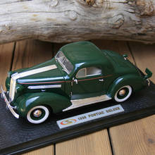 Modelo de coche de aleación clásico de juguete, juguete de regalo de decoración coleccionable, escala 1:18, Sigma 1936, Pontiac Deluxe 2024 - compra barato