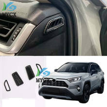 For Toyota RAV4 RAV 4 2019 2020 Car Interior Front Upper Air Vent Outlet Cover Trim 4pcs ABS Plastic Auto Accessories 2024 - buy cheap