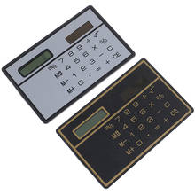 Calculadora de energía Solar ultrafina de 8 dígitos, minicalculadora portátil con pantalla táctil, Diseño de tarjeta de crédito, para Escuela de Negocios 2024 - compra barato