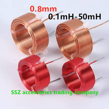 0.8mm 0.1mH-50mH Oxygen-free copper divider air core inductance coil customized high purity copper coil 2024 - buy cheap