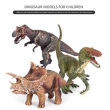 Dinossauro brinquedo figura com atividade jogar esteira & árvores realista dinossauro playset 97be 2024 - compre barato