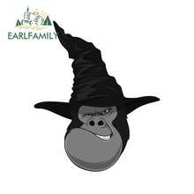 EARLFAMILY-pegatina de grafiti para cabeza de gorila, calcomanía fina de dibujos animados para ordenador portátil, decoración de parabrisas, oclusión, rasguño, 13x10,7 cm 2024 - compra barato