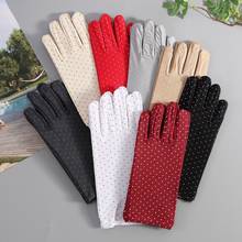 Ladies Dots Manner Gloves Fashion Riding Thicken Waist Female Driving Performance Thick Mittens Bike For Women 2024 - buy cheap