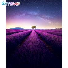 Gatyztory pintura por números para adultos lavanda pintura em tela paisagem coloração por números quadros decorativos decoração para casa 2024 - compre barato