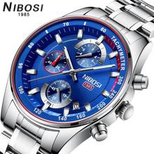 NIBOSI Mens Watches 2020 New Fashion Luxury Brand Military Quartz Clock Watch Steel men Waterproof WristWatch Relogio Masculino 2024 - buy cheap