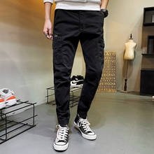 Cargo Pants Men Casual Streetwear Harajuku Pants Hip Hop Trendy casual youth slim pants Stylish Men's Jogger Trousers Quality 44 2024 - buy cheap