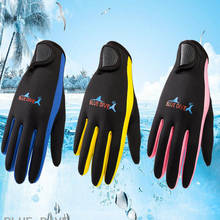 Luvas de neoprene para mergulho, luva quente de neoprene 1.5mm para caça submarina, equipamento de mergulho fashion e de natação 2024 - compre barato