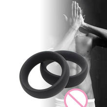 Cock Rings 3pcs/set Silicone Durable Penis Ring Men Premature Ejaculation Lock Fine Ring 2024 - buy cheap