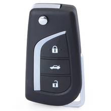 KEYECU S000048000 A03TAA Flip Remote Car Key Fob 433MHz H Chip for Toyota Corolla Auris Aygo 2012 2013 2014 2015 2016 2017 2024 - buy cheap