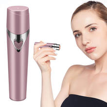 Mini aparador de sobrancelha profissional, depilador elétrico com duas cores para mulheres, remoção de pelos sem dor, depilador portátil 2024 - compre barato