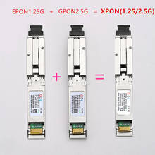 E/gxpon sfp onu cabo com conector sc mac, módulo ddm pon 1490/1.25 nm 2.5/1.244g xpon/epon/gpon (2.55 gbps/g) 802.3ah e/gxpon 2024 - compre barato