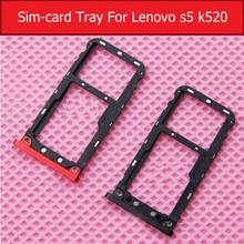 Soporte de bandeja de tarjeta Sim para Lenovo S5 K520 bandeja de Sim soporte de tarjeta Micro SD piezas de ranura adaptador de tarjeta Sim piezas de repuesto 2024 - compra barato