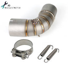 For Honda CB1000R 2008 to 2016 Exhaust Middle Link Pipe Motorcycle Exhaust Muffler 51mm Connect Middle Tube CB1000 R 2009 2010 2024 - buy cheap