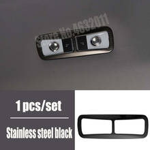 For Honda CR-V CRV 2017 Stainless steel black Interior Roof Rear Reading Light Sticker Frame Cover Trim car Accessories 1pcs 2024 - buy cheap
