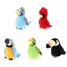 Talking Parrot Toy, Repeat What You Say Parrot Toys, Funny Mimic Electric Animal Plush Toy 2024 - buy cheap
