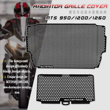 Acessórios para motocicleta, capa protetora da grade do radiador para ducati multiroad 950, multistrada1200, mts1260, mts950, mts 1200 2024 - compre barato