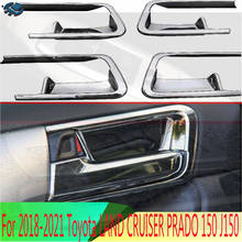 For 2018-2021 Toyota LAND CRUISER PRADO 150 J150 Interior Door handle bowl Cover Inner Panel Trim ABS Chrome Car-Styling 2024 - buy cheap