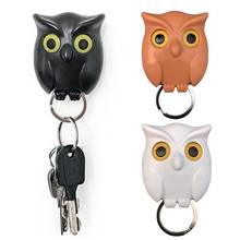 1PCS Owl Key Holder Magnet Wall Rack Self-adhesive Hook Hanging Key Home Multifunction Storage Accessories Cartoons Decoration 2024 - buy cheap