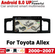 ZaiXi IPS Android 2 DIN автомобильный DVD GPS для Toyota Allex 2000 ~ 2007 навигационный мультимедийный плеер HD экран стерео радио WiFi система 2024 - купить недорого