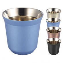 85ML Coffee Mug Portable Double Wall Stainless Steel Cups Reusable Beer Mug Tea Cups Home Kitchen Drinkware 2024 - buy cheap