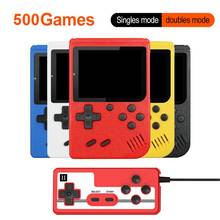 Mini console de videogame portátil fc, console de videogame com 500 jogos embutidos 2024 - compre barato