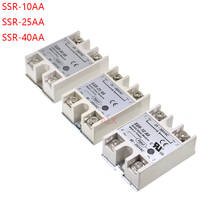 1pcs single Phase Solid State Relay SSR-10AA/25AA/40AA SSR MODULE 8-250V AC control 24-380V AC 2024 - buy cheap