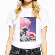 Summer Tops Women New Vaporwave Aesthetic Clothes Casual Short Sleeve Harajuku Art Creative 90s Graphic Tee Shirt Ladies T Shirt 2024 - buy cheap