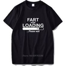 Fart Now Loading T Shirt Please Wait Humor High Quality Artistic Design Simple Black Tshirt Men Cotton T-shirt Funny Tees 2024 - buy cheap