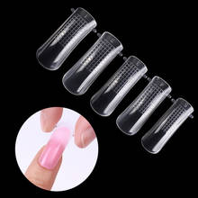 20/100PCS Quick Building Mold Tips Nail Dual Forms Finger Extension Nail Art UV Builder Poly Nail Gel Tool 2024 - buy cheap