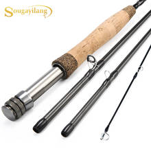 Sougayialng 2.7M Fly Rod Portable 4 Sections  Carbon Fly Fishing RodHard  Portable Travel Carp Lure Fishing Rod 2024 - buy cheap